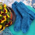 Klant imago Wasdoek Bloemen & Vogel - Blauw