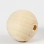 Houten kralen - 40 mm - 6 st