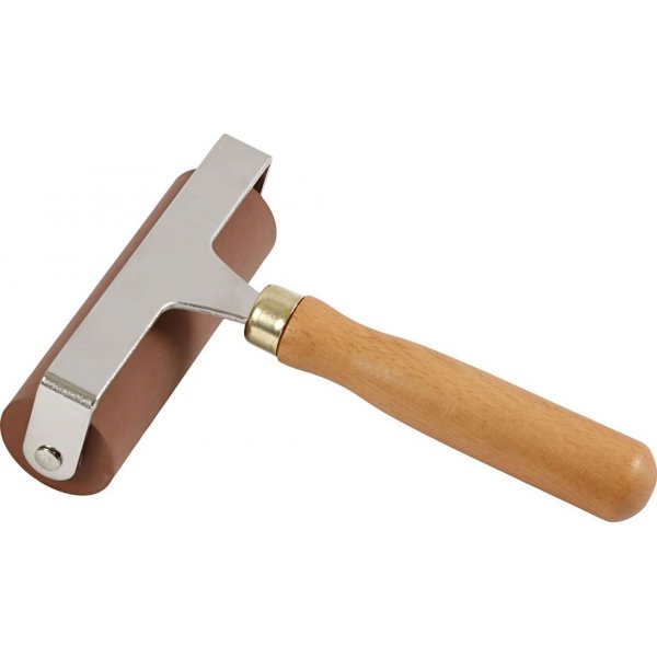 Rubberen rol/linoleumrol - 9,8 cm