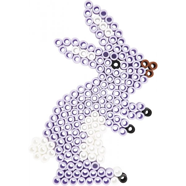 Parelbordjes - helder - teddybeer - auto - rendier - eend en konijn - JUMBO - 5 st Parelbordjes - helder - teddybeer - auto - rendier - eend en konijn - JUMBO - 5 st