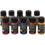 Textile Colour - gemengde kleuren - parelmoer - 10 x 50 ml