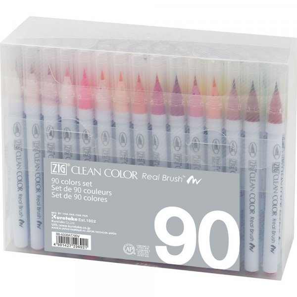 Brushpennen ZIG Clean Color - 90 pennen