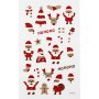 Glitterstickers - Kerstman