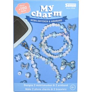 Kralen mobiel sieraden en armband blauw - maak je eigen Kralen mobiel sieraden en armband blauw - maak je eigen