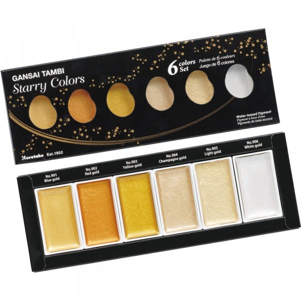 Aquarelverf Gansai Tambi - Goudkleuren