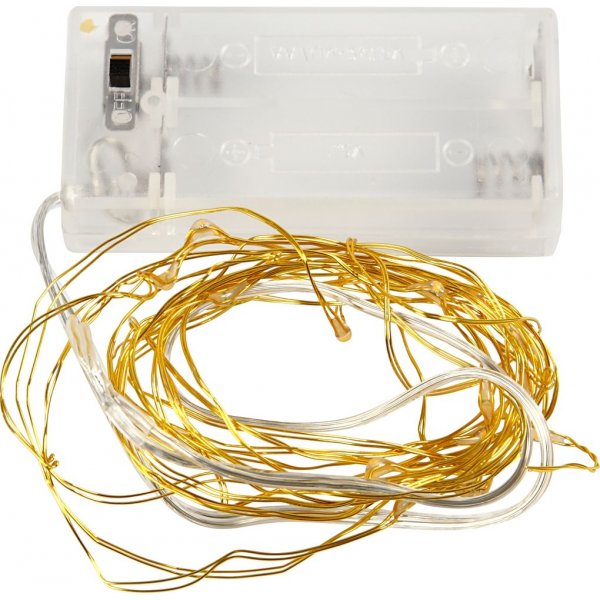 LED-lichtsnoer - goud - 3,15 m