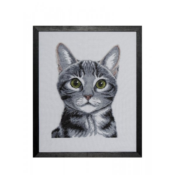 Borduurpakket Canvas - Cat
