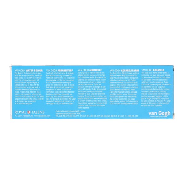 Van Gogh aquarelset in metalen doosje ½ kopje (24 kleuren) Van Gogh aquarelset in metalen doosje ½ kopje (24 kleuren)