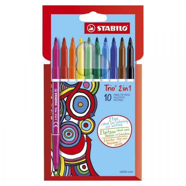 Vezelpennen 2-in-1 - 10-pack