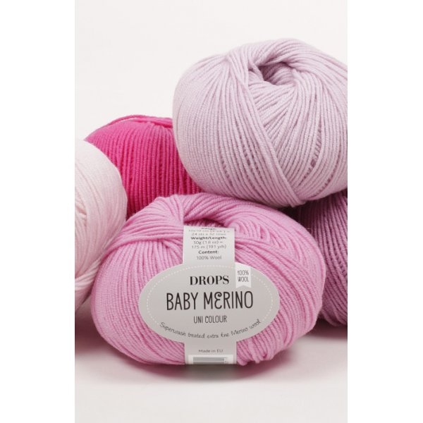 Drops Baby Merino-garen - 50 g (ca. 40 verschillende kleurkeuzes) Drops Baby Merino-garen - 50 g (ca. 40 verschillende kleurkeuzes)