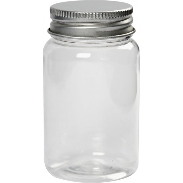 Plastic potje met deksel - 100 ml - 10 st