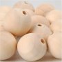 Houten kralen - 20 mm - 14 st Houten kralen - 20 mm - 14 st