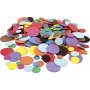 Decoratieve rubberen cirkels - gemengde kleuren - 300 st