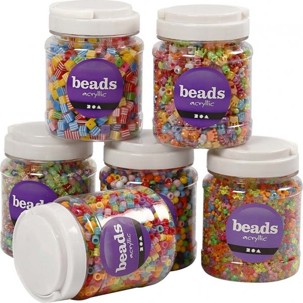 Parelmix - gemengde kleuren - 6 x 700 ml