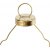 Ophanghaken - goud - 25 st
