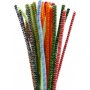 Pijpenrager - 6 mm - gemengde kleuren - gestreept - 30 st