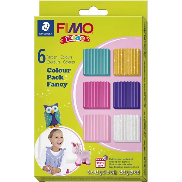 FIMOŽ Kids Clay - complementaire kleuren - 6 x 42 g FIMOŽ Kids Clay - complementaire kleuren - 6 x 42 g