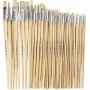 Natur Line Penselen - nr. 1+2+4+8+14+20 - bord - 64 st