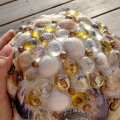 Klant imago Glazen bollen glinsterend 18 - 20 mm - geel 100 g / 20 st.