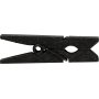 Mini wasknijper - zwart - 20 st