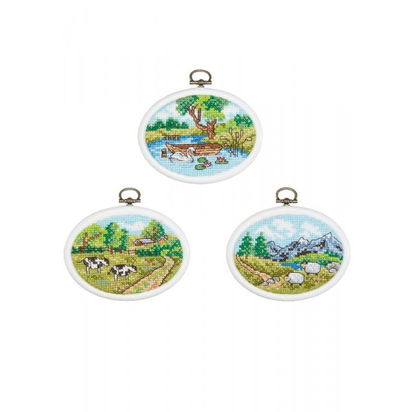 Borduurpakket Flexboards - In de natuur 3-pack