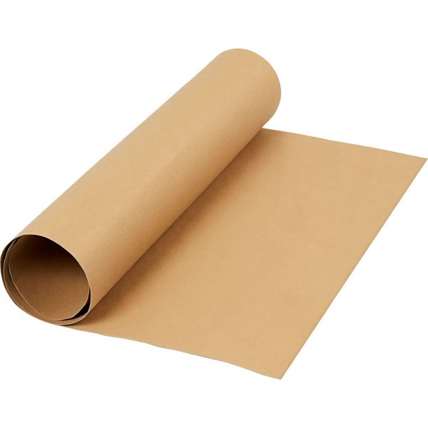 Lederpapier - lichtbruin - effen - 1 m