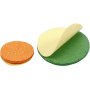 Decoratieve rubberen cirkels - gemengde glitterkleuren - 1000 st