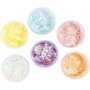 Glitterklei, pastelkleuren, 6x20 ml