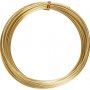 Aluminiumdraad - 2 mm - goud - 10 m