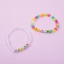 Letterkralen pastel 6,5 x - 6,5 mm - 750 st