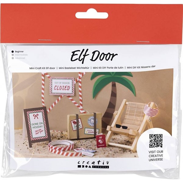 Mini bouwpakket Kerstmandeur - Op vakantie