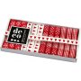 Decoratief lint - rood/wit harmonie - 12 x 1 m