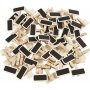 Bord met clip - 4 x 2 cm - 100 st