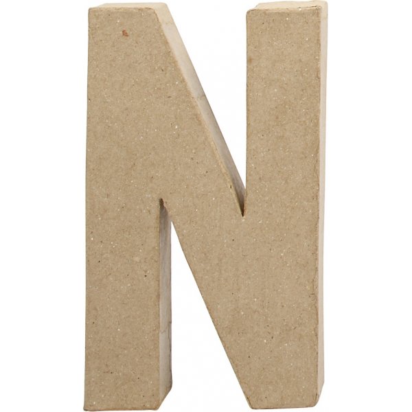 Kartonnen letter - N - 5 cm Kartonnen letter - N - 5 cm