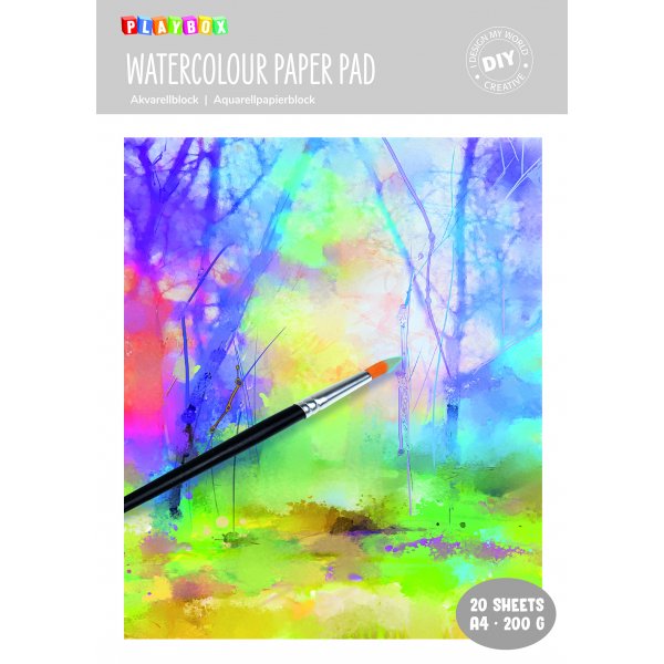 Aquarelblok A4 - 20 vellen
