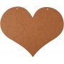 Houten hart met 2 gaten